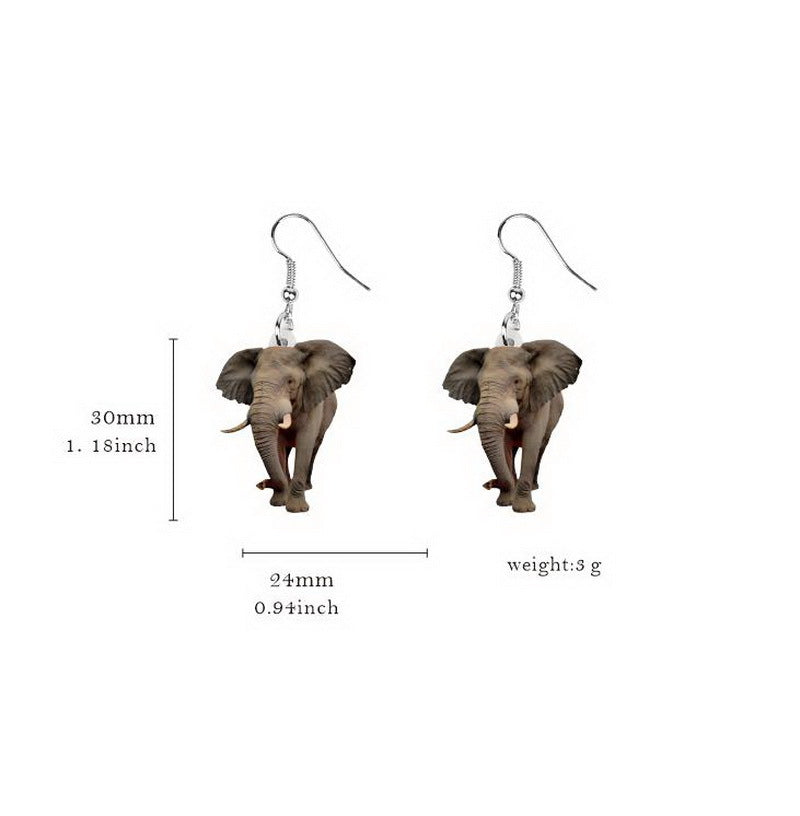Wholesale 10pcs Rooster, Cow, Hamster, Piglet, Hedgehog, Squirrel, Rabbit, Black Cat, Puppy, Animal Earrings